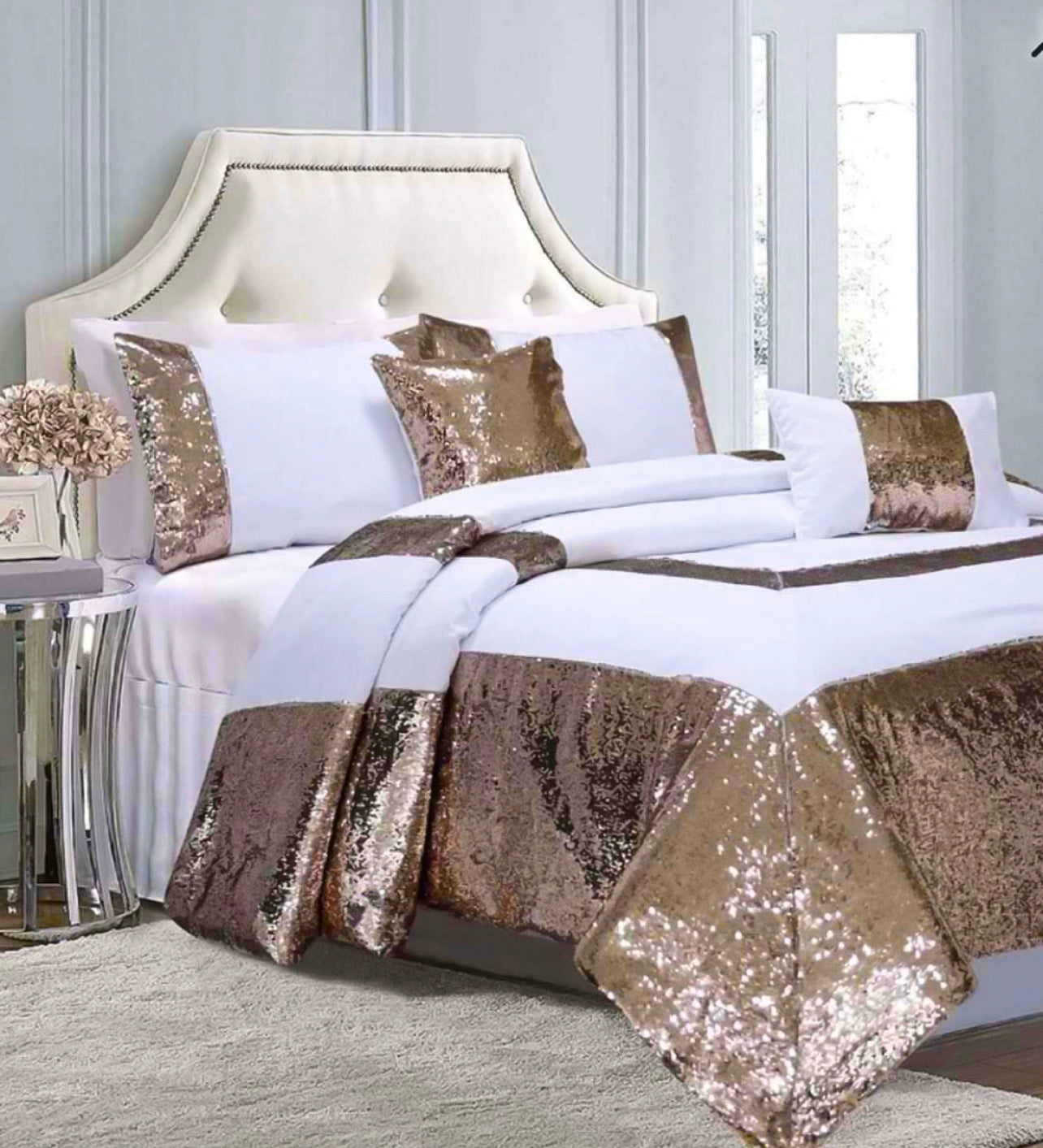 Glitter Flip Sequins Comforter Set