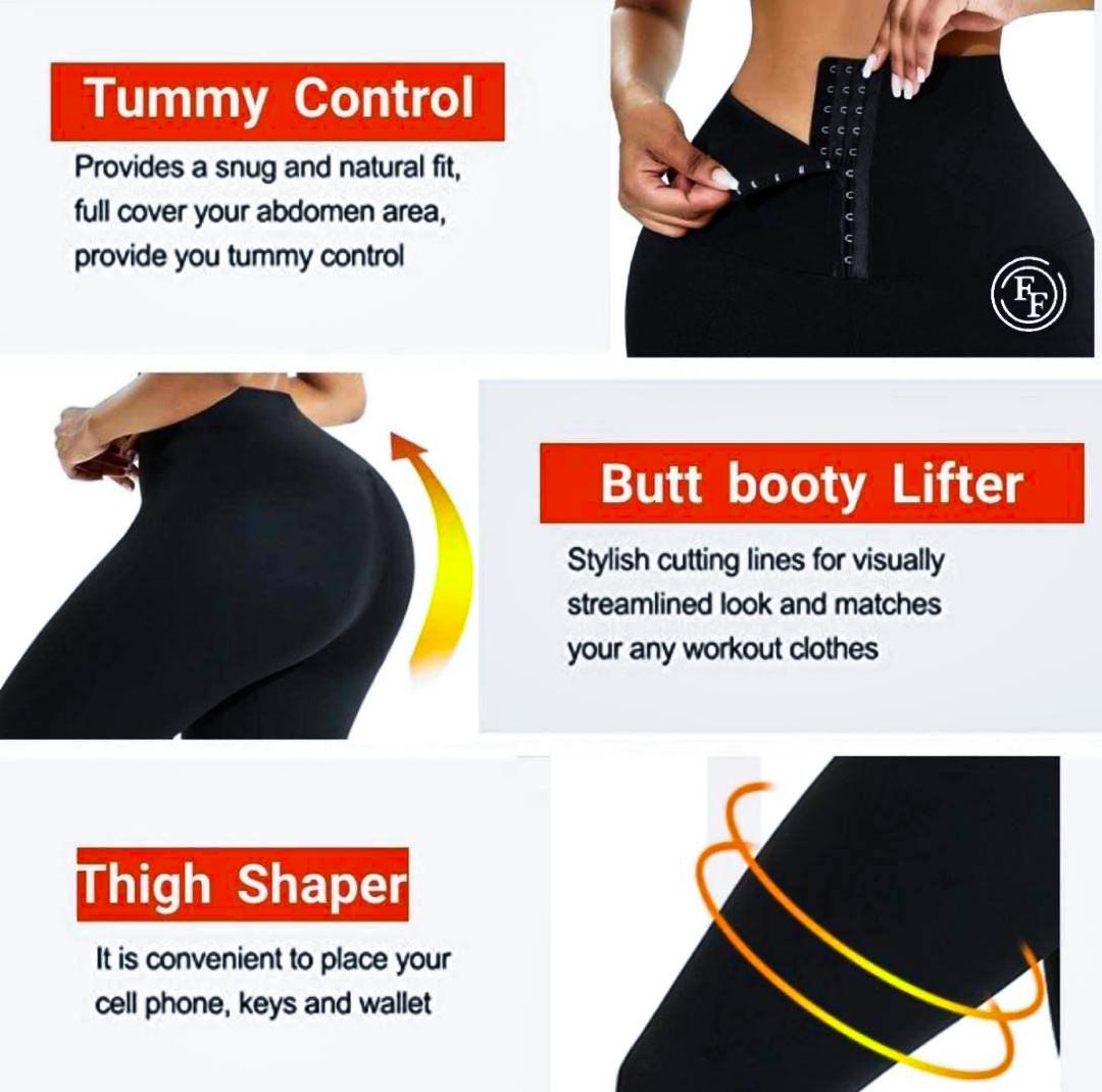 Snatch Me Up Body Shaper Waist Cincher Leggings ~ Tummy Control & Anti Cellulite