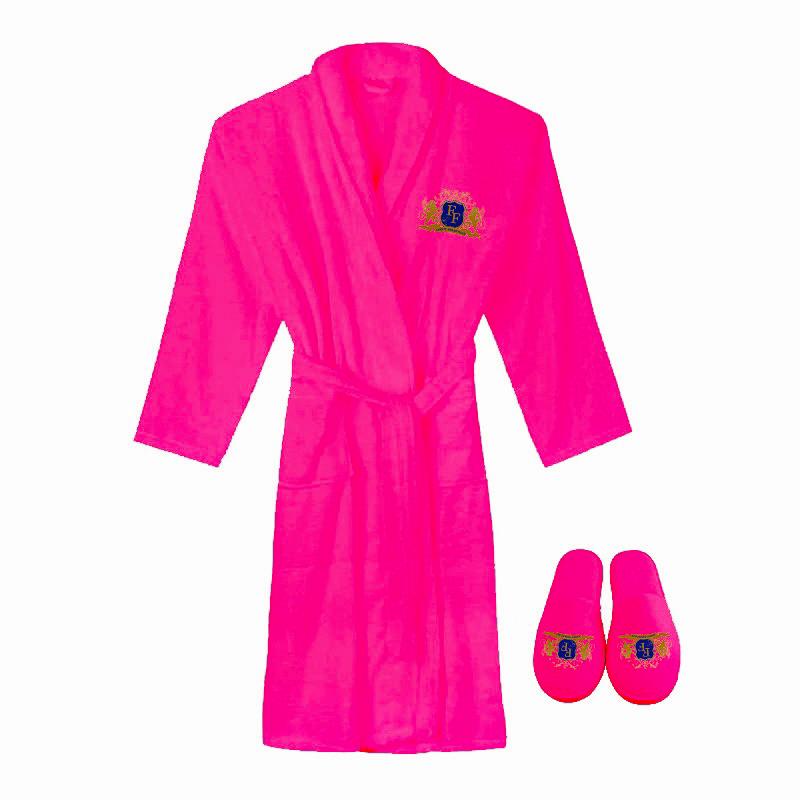 Luxury Bathrobe And Slipper Set In Gift Box.